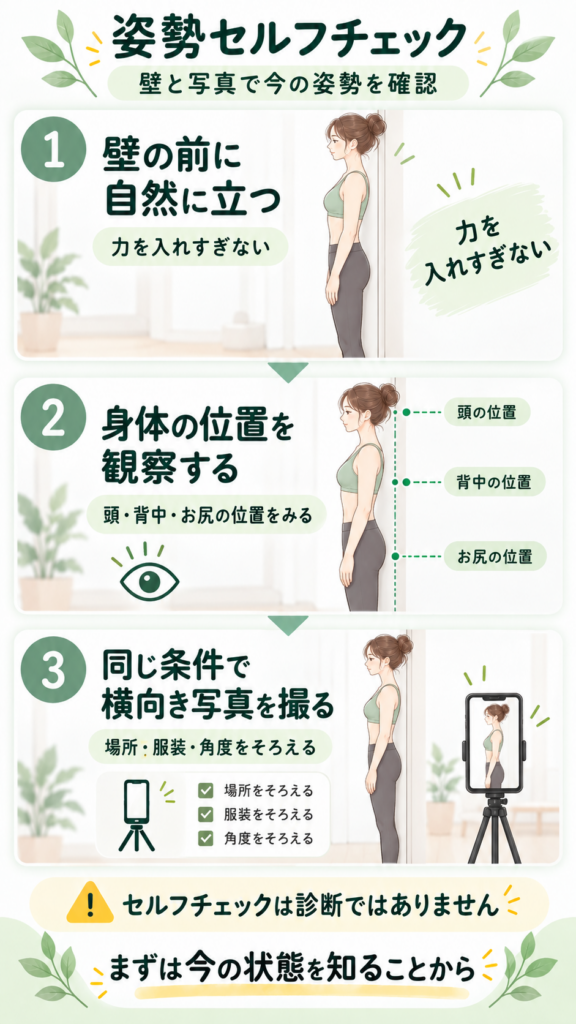 姿勢セルフチェックの健康ガイド