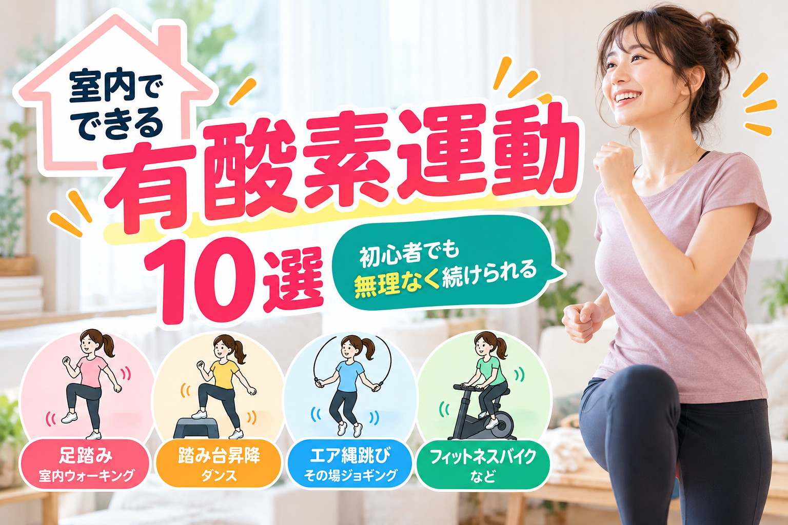 室内でできる有酸素運動10選