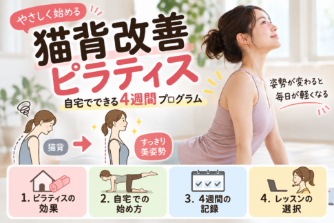 猫背改善ピラティス4週間プログラム